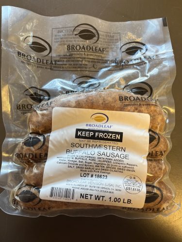 Buffalo Sausage Southwestern