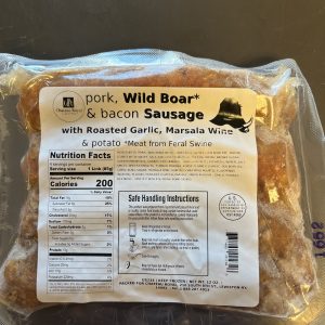 Wild Boar Sausage With Garlic