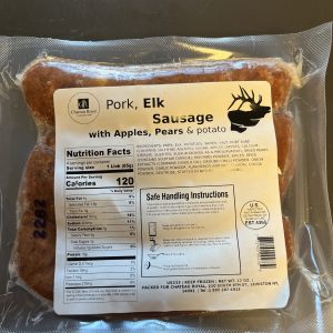 Elk Sausage Apple Pear Port