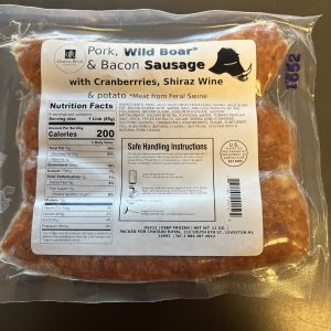 Wild Boar Sausage Cranberry